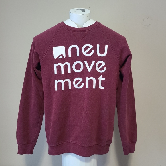 NEW MOVEMENT | Maroon Graphic  Crewneck Sweatshirt - Picture 3 of 3